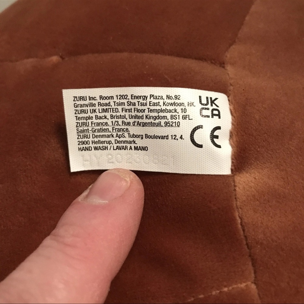 Cute Brown Bear Plush with Chocolate Design - Picture 5 of 11